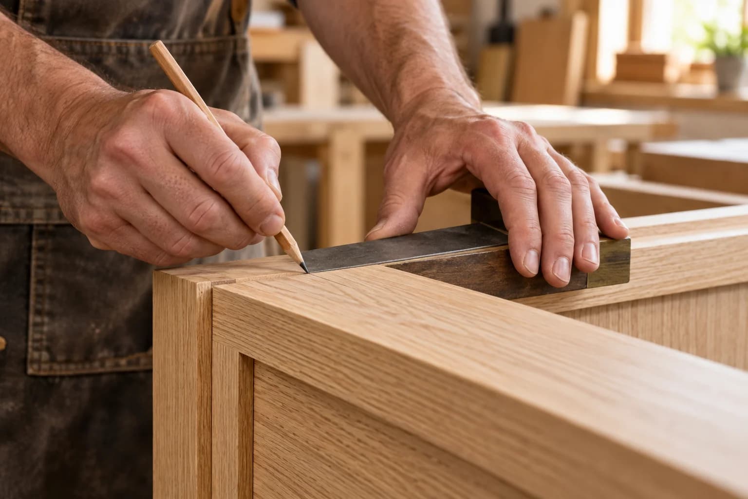 Careful woodworking and the texture of natural timber